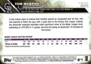 2016 Topps - Limited #446 Tom Murphy Back