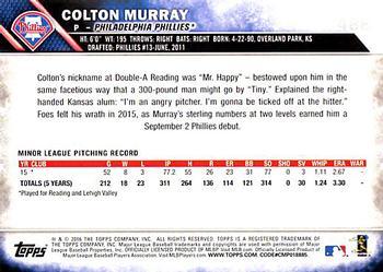 2016 Topps - Limited #488 Colton Murray Back