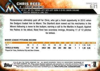 2016 Topps - Limited #631 Chris Reed Back