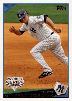 2009 Topps New York Yankees World Series #NYY11 Brett Gardner Front