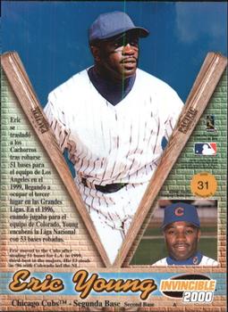 2000 Pacific Invincible #31 Eric Young Back
