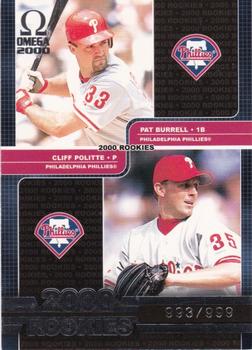 2000 Pacific Omega #202 Pat Burrell / Cliff Politte Front