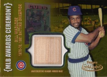 2002 Topps Gold Label - MLB Awards Ceremony Relics Class 1 Gold #ACR-BM2 Bill Madlock Front