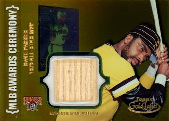 2002 Topps Gold Label - MLB Awards Ceremony Relics Class 1 Gold #ACR-DP3 Dave Parker Front