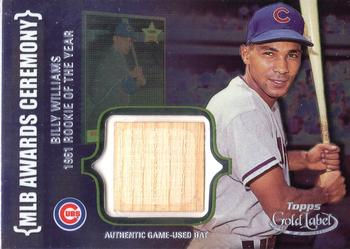 2002 Topps Gold Label - MLB Awards Ceremony Relics Class 2 Platinum #ACR-BW Billy Williams Front