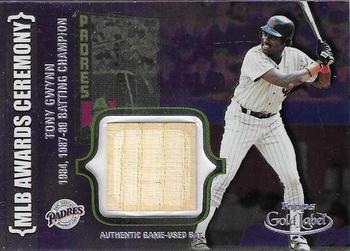 2002 Topps Gold Label - MLB Awards Ceremony Relics Class 2 Platinum #ACR-TG1 Tony Gwynn Front