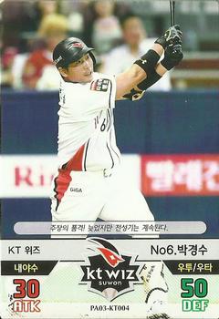 2016 SMG Ntreev Baseball's Best Players Forever Ace #KT004 Kyung-Soo Park Front