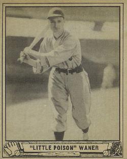 1940 Play Ball #105 Lloyd Waner Front