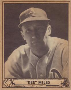 1940 Play Ball #195 Dee Miles Front