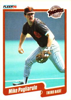 1990 Fleer #163 Mike Pagliarulo Front