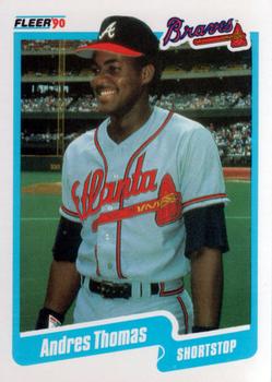 1990 Fleer #597 Andres Thomas Front