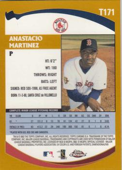 2002 Topps Traded & Rookies - Chrome #T171 Anastacio Martinez Back