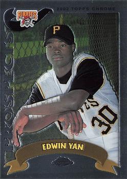 2002 Topps Traded & Rookies - Chrome #T219 Edwin Yan Front