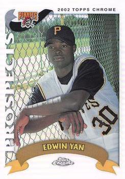 2002 Topps Traded & Rookies - Chrome Refractors #T219 Edwin Yan  Front