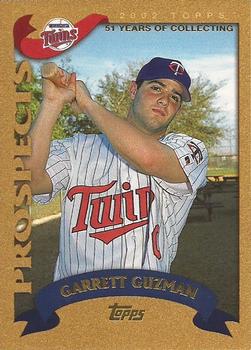 2002 Topps Traded & Rookies - Gold #T242 Garrett Guzman  Front