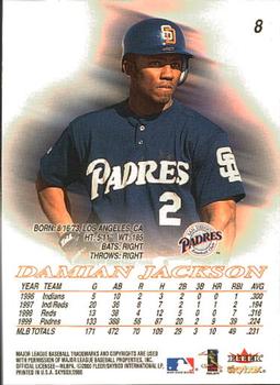 2000 SkyBox #8 Damian Jackson Back