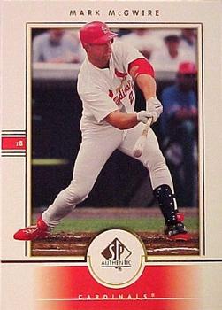 2000 SP Authentic #51 Mark McGwire Front