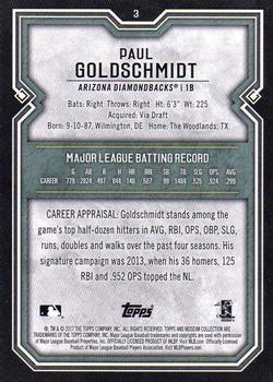 2017 Topps Museum Collection #3 Paul Goldschmidt Back