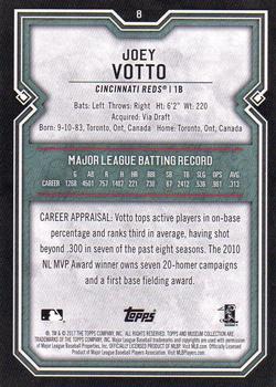 2017 Topps Museum Collection #8 Joey Votto Back