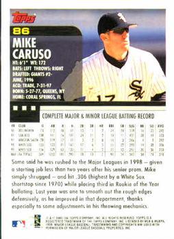 2000 Topps #86 Mike Caruso Back