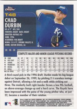 2000 Topps Chrome Traded & Rookies #T48 Chad Durbin Back