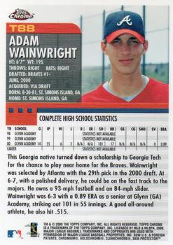 2000 Topps Chrome Traded & Rookies #T88 Adam Wainwright Back