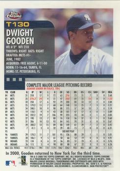 2000 Topps Chrome Traded & Rookies #T130 Dwight Gooden Back