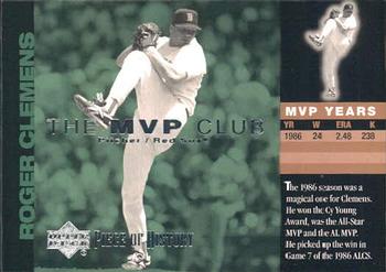 2002 Upper Deck Piece of History - MVP Club #M12 Roger Clemens  Front