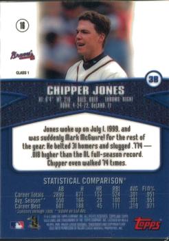2000 Topps Gold Label #16 Chipper Jones Back