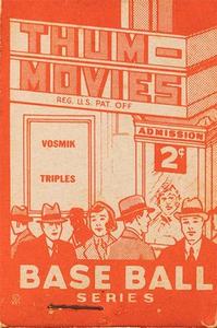 1937 Goudey Thum-Movies (R342) - Red #2 Joe Vosmik Front