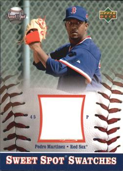 2002 Upper Deck Sweet Spot - Swatches #S-PM Pedro Martinez  Front