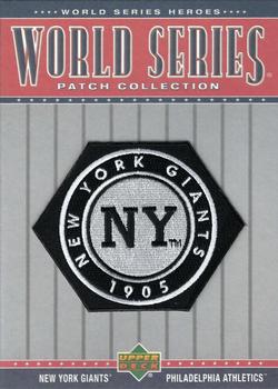 2002 Upper Deck World Series Heroes - World Series Patch Collection Box Toppers #WS05 1905 World Series  Front