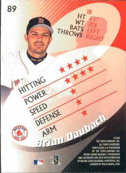 2000 Topps Stars #89 Brian Daubach Back