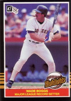 1985 Donruss Highlights #49 Wade Boggs Front