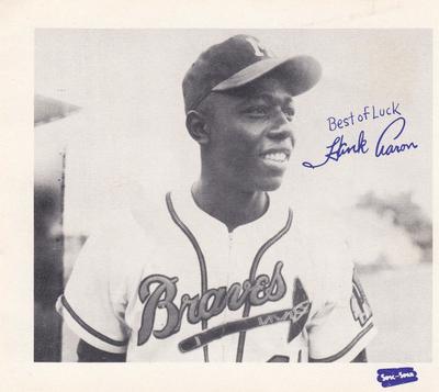 1957 Spic and Span Milwaukee Braves 4x5 #NNO Henry Aaron Front