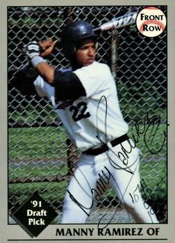 1991 Front Row Draft Picks - Autographs #47 Manny Ramirez Front