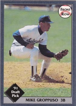 1991 Front Row Draft Picks - Silver #39 Mike Groppuso Front