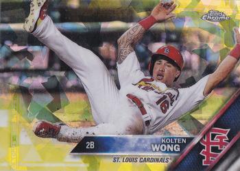2016 Topps - Chrome Sapphire 65th Anniversary Edition Gold #471 Kolten Wong Front