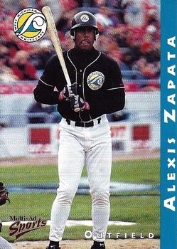 1998 Multi-Ad West Michigan Whitecaps #NNO Alexis Zapata Front