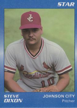 1989 Star Johnson City Cardinals - Platinum #8 Steve Dixon Front