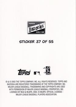 2003 Bazooka - 4-on-1 Stickers #37 Aramis Ramirez / Corey Koskie / Tino Martinez / Moises Alou Back
