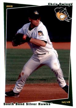 2010 Grandstand South Bend Silver Hawks #NNO Chris Owings Front