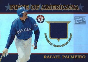 2003 Bazooka - Piece of Americana Relics Parallel 25 #PA-RP Rafael Palmeiro Front