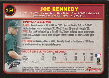 2003 Bowman - Gold #154 Joe Kennedy Back