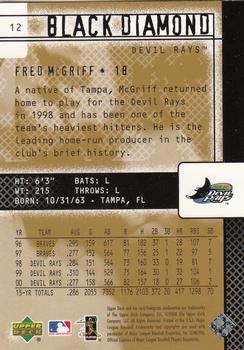 2000 Upper Deck Black Diamond Rookie Edition #12 Fred McGriff Back