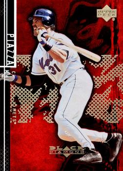 2000 Upper Deck Black Diamond Rookie Edition #71 Mike Piazza Front