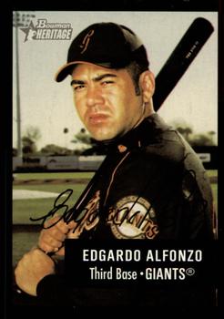 2003 Bowman Heritage - Facsimile Signature #42 Edgardo Alfonzo Front