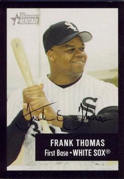 2003 Bowman Heritage - Facsimile Signature #86 Frank Thomas Front