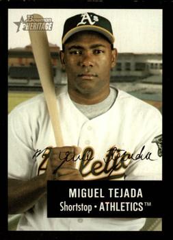 2003 Bowman Heritage - Facsimile Signature #121 Miguel Tejada Front