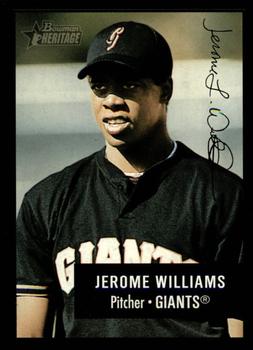 2003 Bowman Heritage - Facsimile Signature #151 Jerome Williams Front